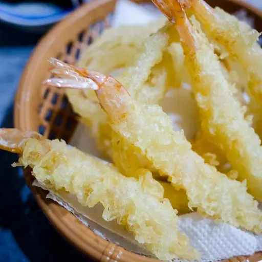 Serviervorschlag für Tempura Garnele (4 Stück)