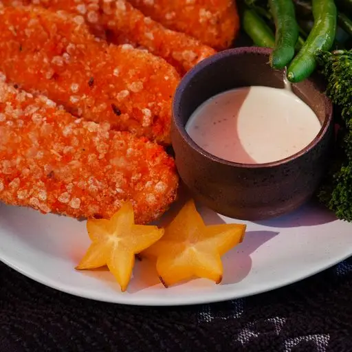 Serviervorschlag für I.O Tempura Chicken